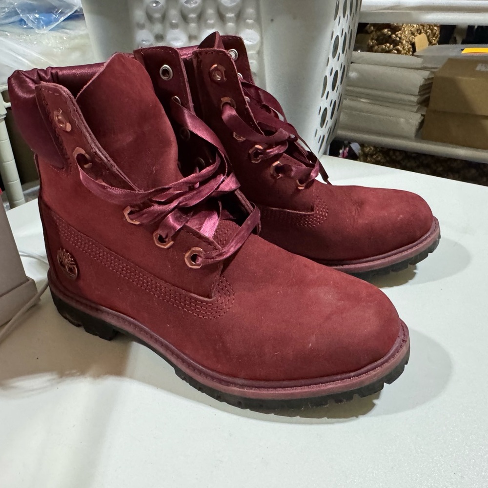 Timberland Burgundy Boots